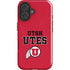 University of Utah Utes Text on Red iPhone 17 Impact Case