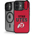 University of Utah Utes Text on Red iPhone 17 Kickstand Case