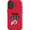 University of Utah Utes Text on Red iPhone 17 Magsafe Impact Case