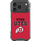 University of Utah Utes Text on Red iPhone 17 Pro Clear Case