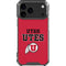 University of Utah Utes Text on Red iPhone 17 Pro Max Clear Case