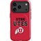 University of Utah Utes Text on Red iPhone 17 Pro Max Magsafe Impact Case