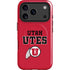 University of Utah Utes Text on Red iPhone 17 Pro Max Magsafe Impact Case