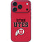 University of Utah Utes Text on Red iPhone 17 Pro Skin