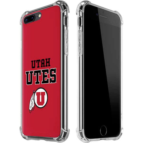 University of Utah Utes Text on Red iPhone Cases