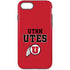 University of Utah Utes Text on Red iPhone Cases