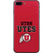 Utah Utes Text on Red iPhone 8 Plus Skin