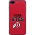 Utah Utes Text on Red iPhone 8 Plus Skin