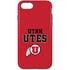 Utah Utes Text on Red iPhone 8 Pro Case