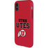 Utah Utes Text on Red iPhone X Pro Case