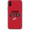 Utah Utes Text on Red iPhone X Skin