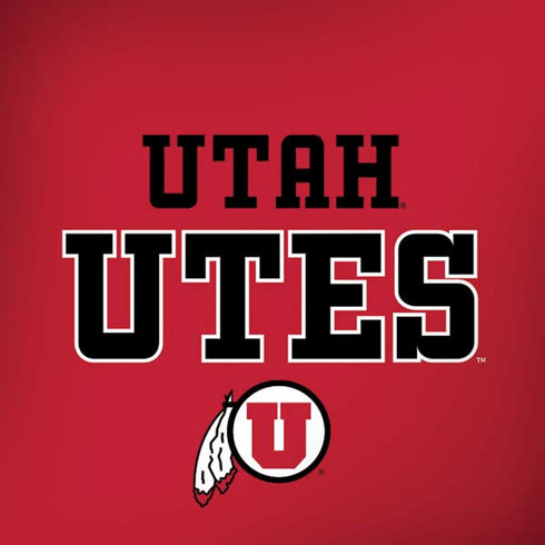 Utah Utes Text on Red iPhone X Skin