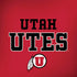 Utah Utes Text on Red iPhone X Skin