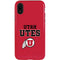 Utah Utes Text on Red iPhone XR Pro Case