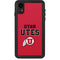 Utah Utes Text on Red iPhone XR Waterproof Case