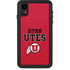 University of Utah Utes Text on Red iPhone Cases
