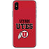 Utah Utes Text on Red iPhone XS Max Skin
