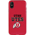 Utah Utes Text on Red iPhone XS Pro Case