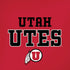 Utah Utes Text on Red iPhone XS Skin