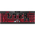 University of Utah Utes Text on Red K95 RGB PLATINUM Mechanical Gaming Keyboard Skin