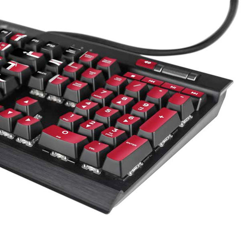University of Utah Utes Text on Red K95 RGB PLATINUM Mechanical Gaming Keyboard Skin