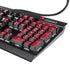 University of Utah Utes Text on Red K95 RGB PLATINUM Mechanical Gaming Keyboard Skin