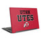 University of Utah Utes Text on Red Dell Latitude Skin