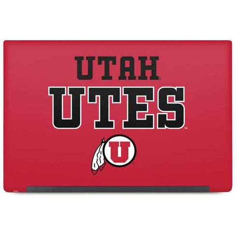University of Utah Utes Text on Red Dell Latitude Skin