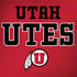 University of Utah Utes Text on Red Dell Latitude Skin