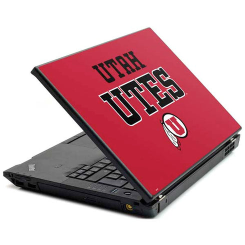 Utah Utes Text on Red Lenovo T420 Skin