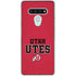 University of Utah Utes Text on Red LG Stylo 6 Clear Case