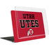 University of Utah Utes Text on Red MacBook Air 13in M1 (2021) Case plus Skin