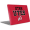 University of Utah Utes Text on Red Apple MacBook Air Skin