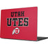 University of Utah Utes Text on Red Apple MacBook Pro 14-inch Skin