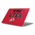 University of Utah Utes Text on Red Apple MacBook Pro 16-inch Skin