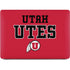 University of Utah Utes Text on Red Apple MacBook Pro 16-inch Skin
