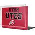 University of Utah Utes Text on Red MacBook Cases