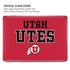 University of Utah Utes Text on Red MacBook Cases
