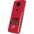 Utah Utes Text on Red Moto E5 Plus Skin