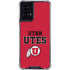 University of Utah Utes Text on Red Moto G Power 5G (2024) Clear Case