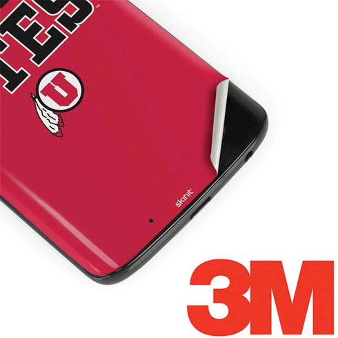 Utah Utes Text on Red Moto G6 Skin