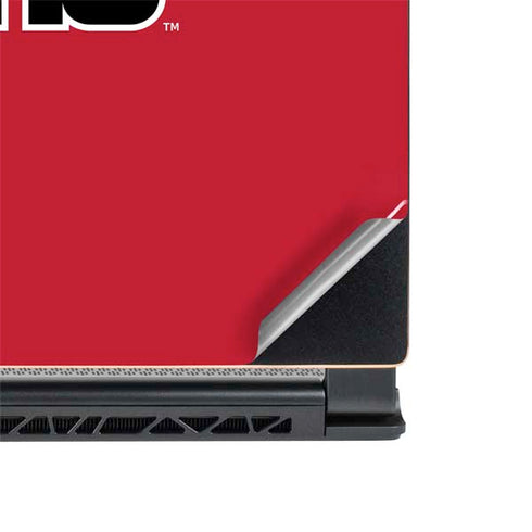 Utah Utes Text on Red MSI GS65 Stealth Laptop Skin