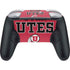 University of Utah Utes Text on Red Nintendo Switch 2 (2025) Pro Controller Skin