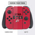 Utah Utes Text on Red Nintendo Switch Bundle Skin