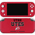University of Utah Utes Text on Red Nintendo Skins