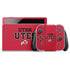 Utah Utes Text on Red Nintendo Switch OLED (2021) Skin