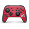 Utah Utes Text on Red Nintendo Switch Pro Controller Skin
