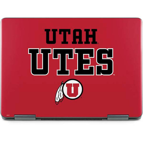 Utah Utes Text on Red Notebook 9 Pro 13in (2017) Skin