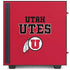Utah Utes Text on Red NZXT H510 Compact ATX Mid-Tower Case Skin