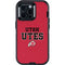 University of Utah Utes Text on Red Otterbox Defender iPhone Skin